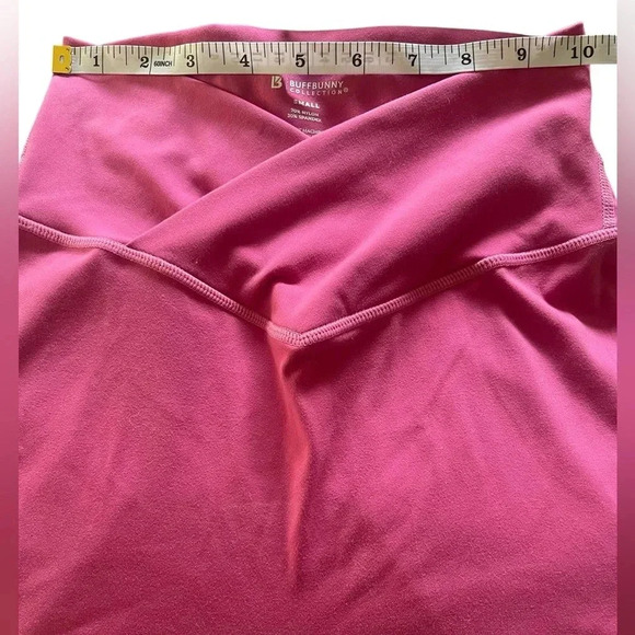 BuffBunny Crisscross Front Leggings Rose Pink Size Small - Picture 5 of 11